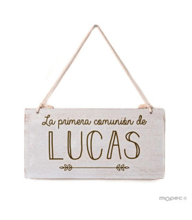 Cuadro madera primera comunión personalizado
