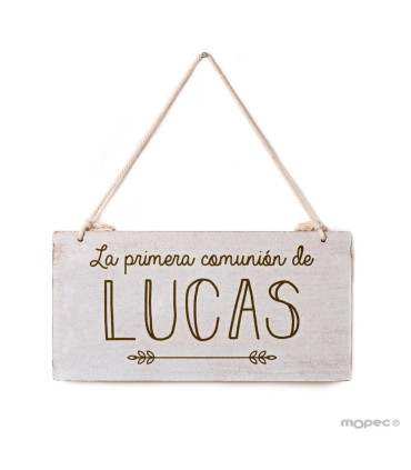 Cuadro madera primera comunión personalizado
