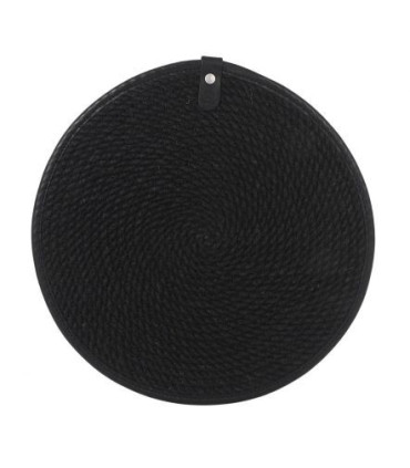 SALVAMANTEL YUTE NEGRO 30cm