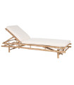TUMBONA BAMBU 211X75X36 CON COJIN DESENFUNDABLE