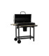 BARBACOA ACERO MADERA 108X71X103 NEGRO