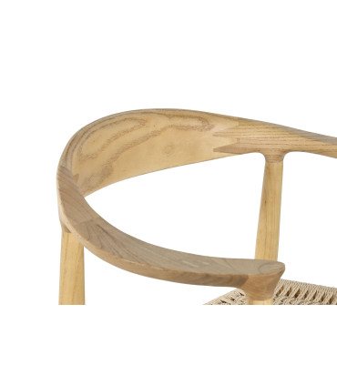 Silla olmo 59x51x77cm marrón