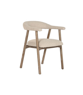 Silla fresno tapizada 57x56x75 cm