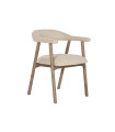 Silla fresno tapizada 57x56x75 cm