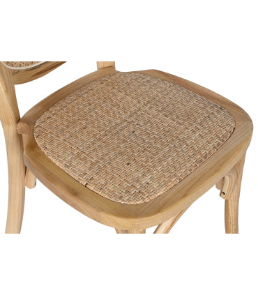 Silla olmo ratán 45x42x96 cm