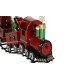 Tren metal Navidad 133x24x52 rojo
