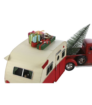 Vehículo decoración Navidad 73x19x28,5 cm