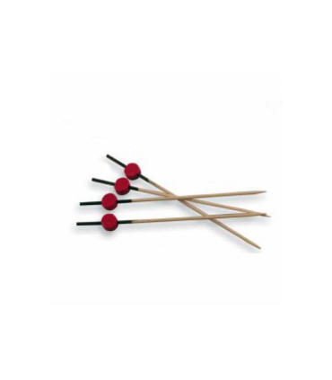 Picks Rojo y Negro Bambú
